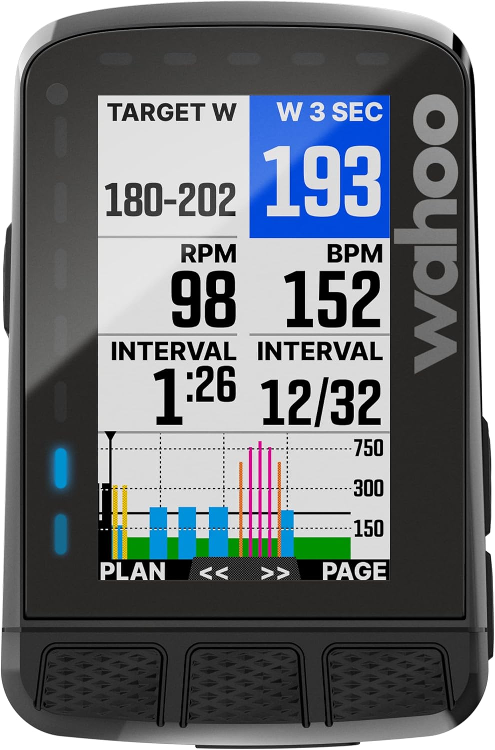 Wahoo Fitness WFCC6 ELEMNT ROAM V2 GPS Cycling/Bike Computer, Stealth Grey