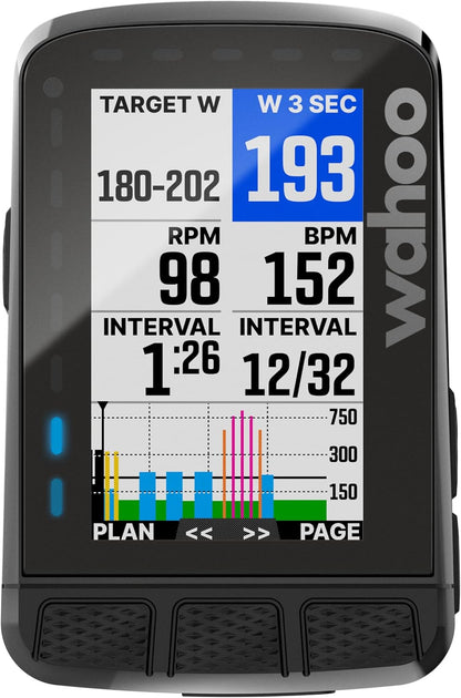 Wahoo Fitness WFCC6 ELEMNT ROAM V2 GPS Cycling/Bike Computer, Stealth Grey