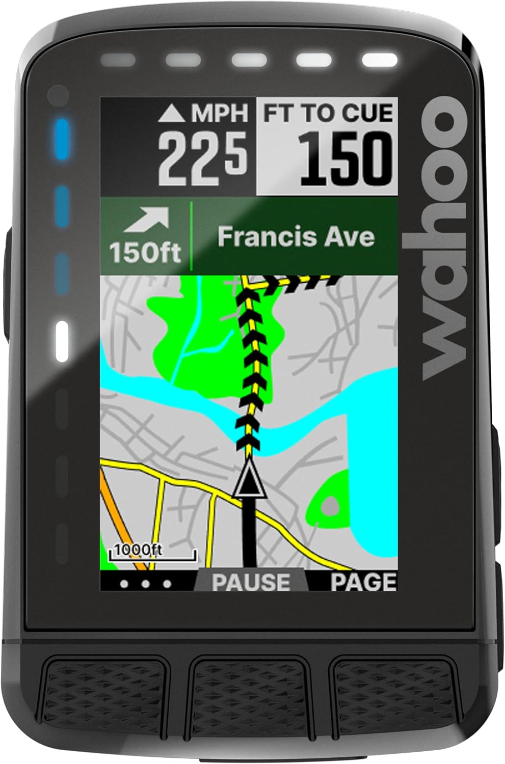 Wahoo Fitness WFCC6 ELEMNT ROAM V2 GPS Cycling/Bike Computer, Stealth Grey
