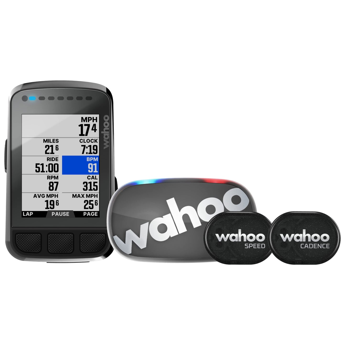 Wahoo Fitness ELEMNT Bolt V2 GPS Cycling/Bike Computer Bundle